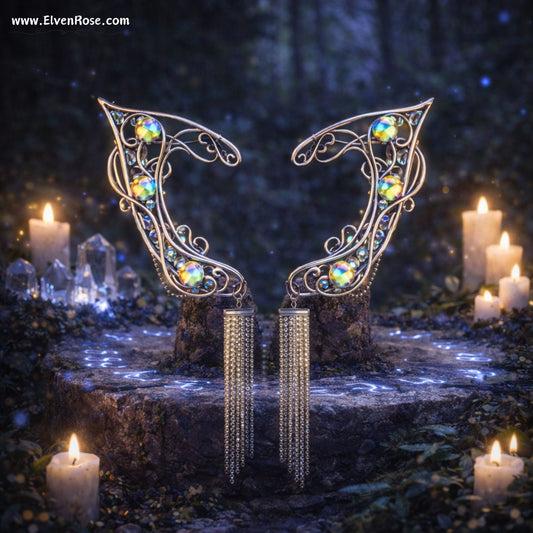 Aurora Enchantment Elf Ears - Elven Rose