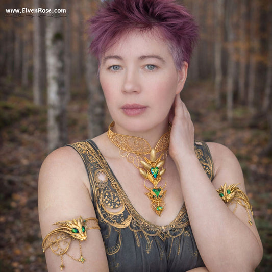 "Dragon Queen Regalia" Dragon Queen Jewelry - Elven Rose