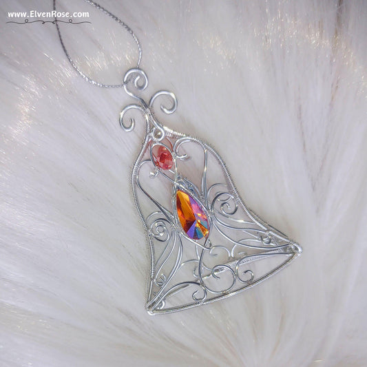 Elven Bell Suncatcher / Ornament - Elven Rose