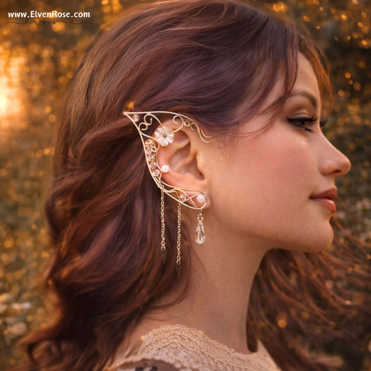 Elven Bride Elf Ears - Elven Rose