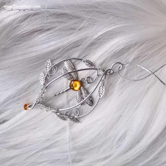 Elven Dragonfly Ornament | Elven Rose - Christmas Ornament