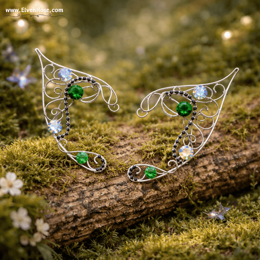 "Elven Radiance" Elf Ear Cuffs - Elven Rose