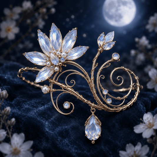 Moonblossom Arm Cuff - Elven Rose
