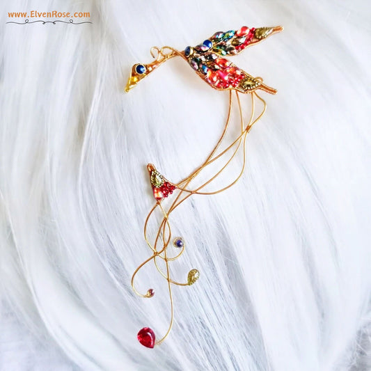 Phoenix Ear Wrap Earring - Elven Rose