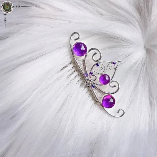 Purple Dream Hair Comb | Elven Rose