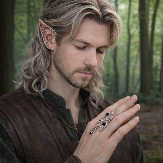 Shapeshifter Ring for Men - Elven Rose