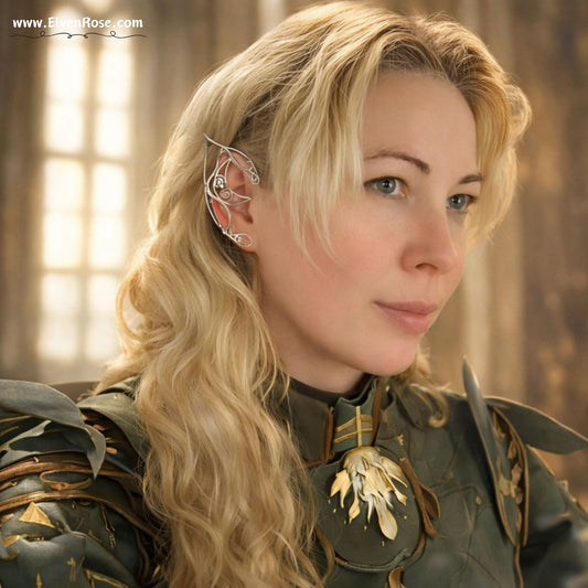 Silver Moon Elf Ears - Elven Rose