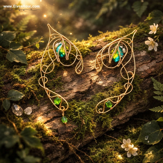"Spirit of Nature" Fantasy Elf Ears - Elven Rose