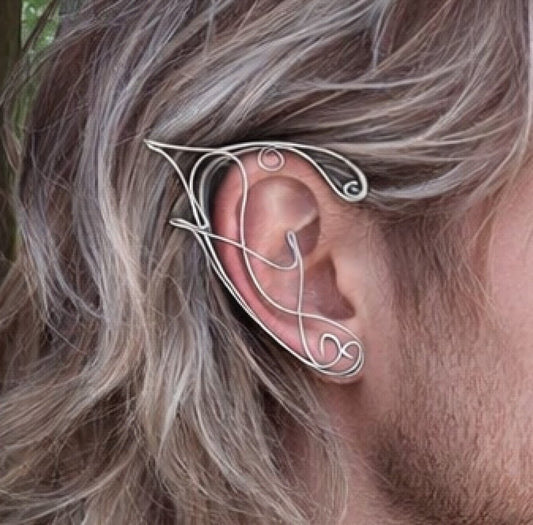 Whispering Sylvan Elf Ears for Men - Earrings, Elven Rose