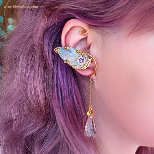 Whisperwing Enchantments Fantasy Jewelry Set - Elven Rose