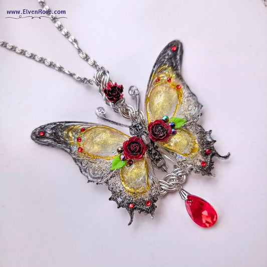Shadowglow Butterfly Pendant