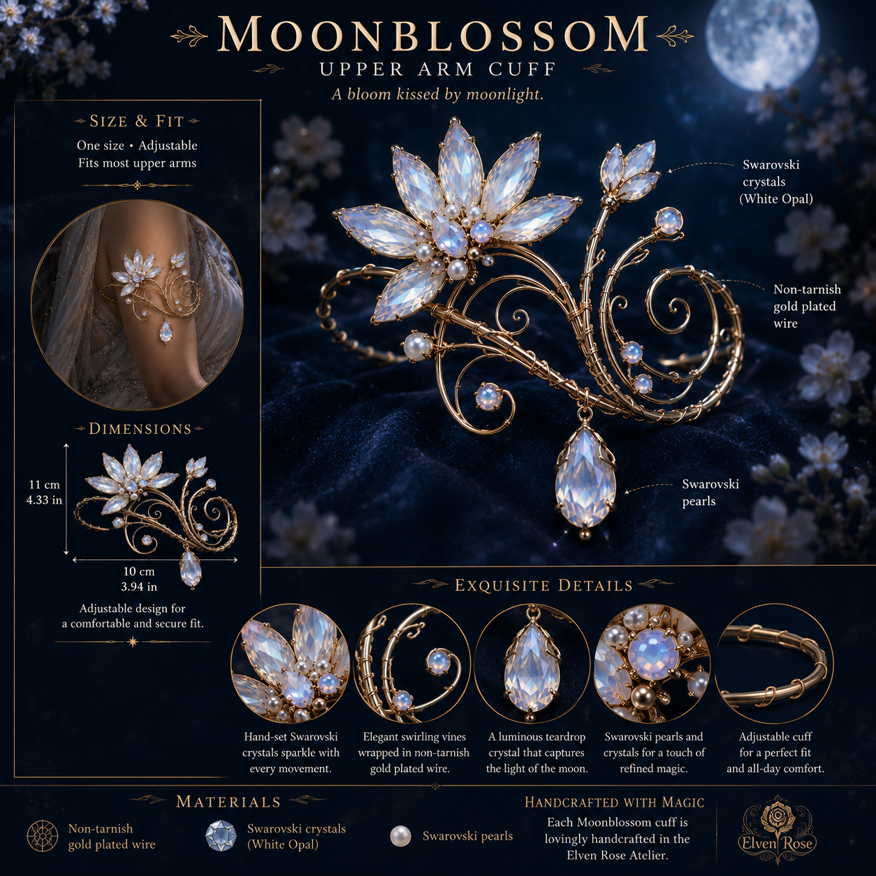 Moonblossom Arm Cuff