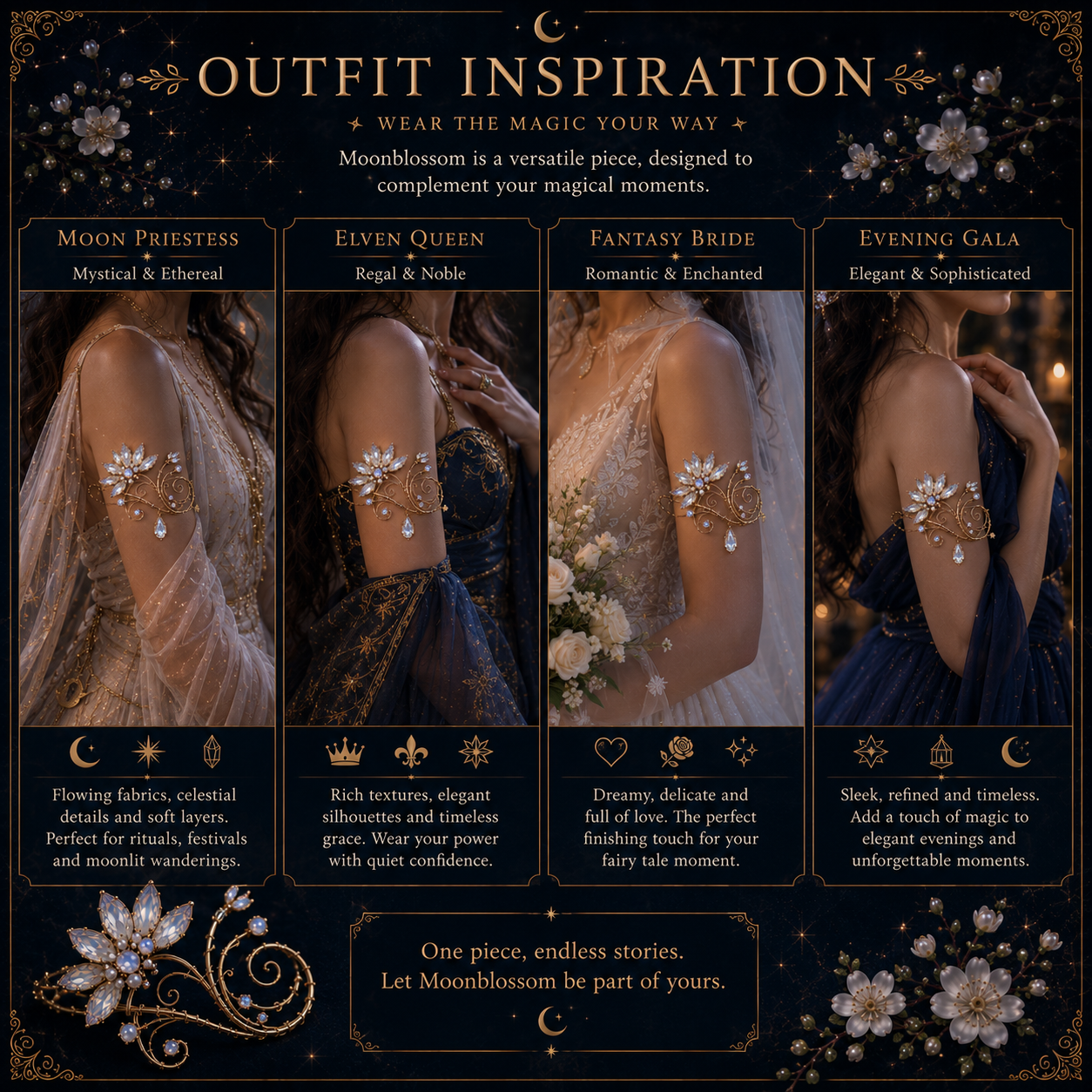 Moonblossom Arm Cuff