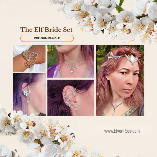 Elven Bride Jewelry Set Bundle