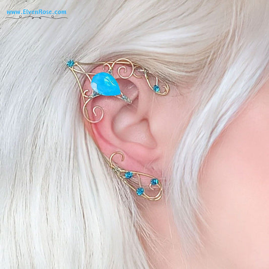 Blue and Gold Elf Ears