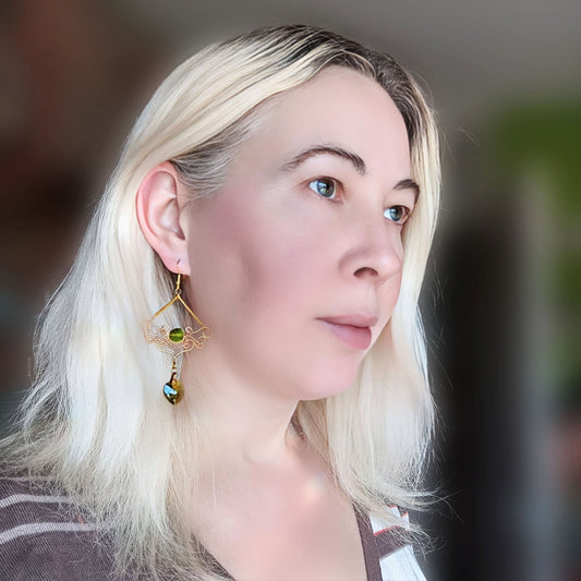 Elven Chandelier Earrings - Elven Rose