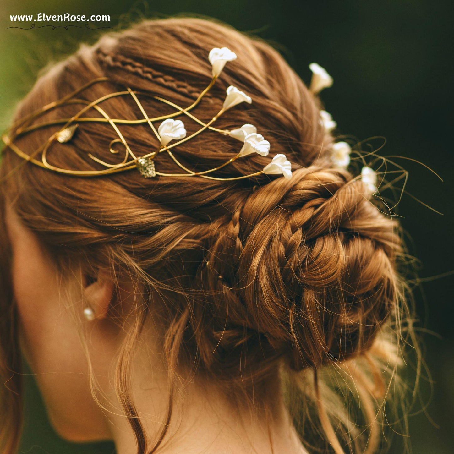 Elven Tiara - Lady of Light - Gold - Elven Rose