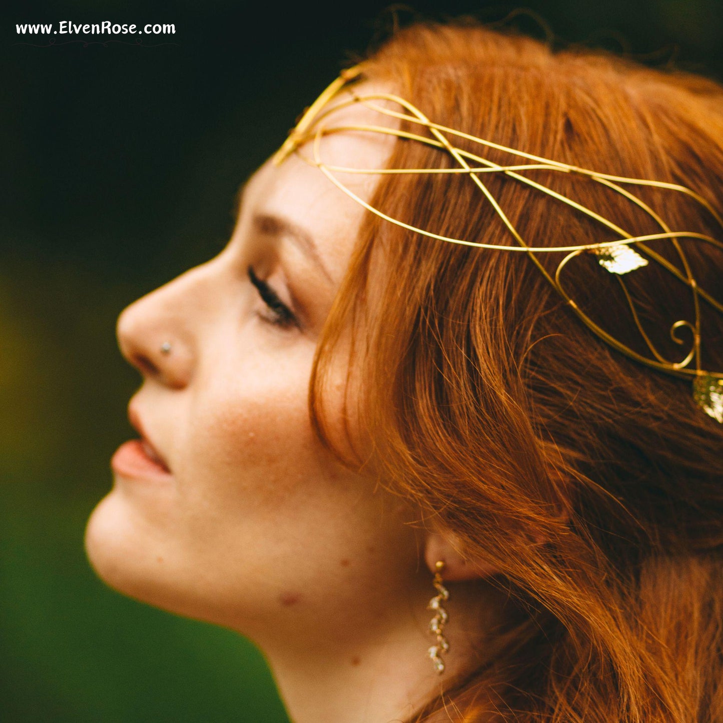 Elven Tiara - Lady of Light - Gold - Elven Rose