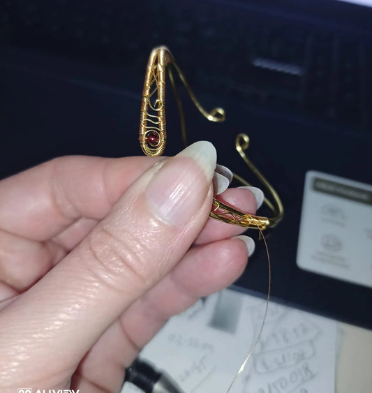 Fire Seed Cuff Bracelet - Elven Rose