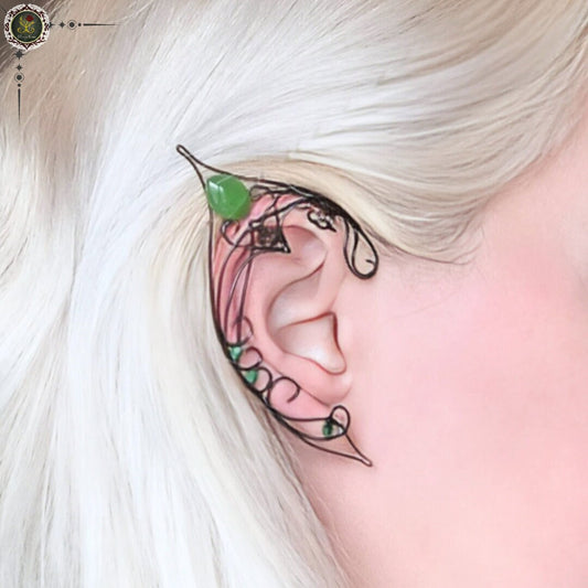 Black Bird Elf Ear Cuffs