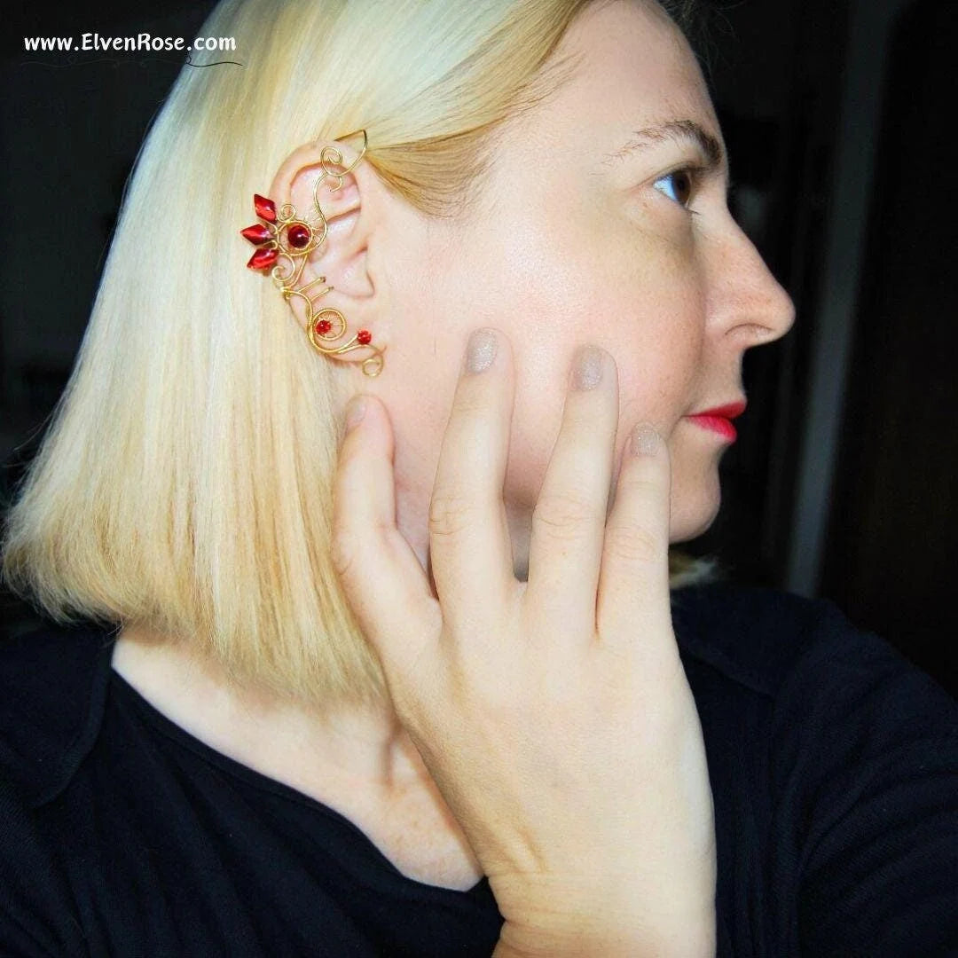 Fire Sprite Ear Cuff