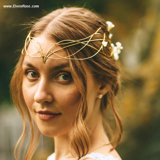 Elven Tiara - Lady of Light - Gold