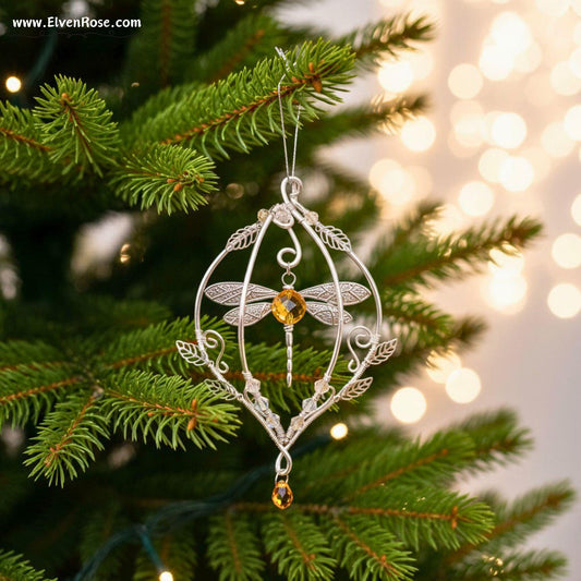 Elven Dragonfly Ornament