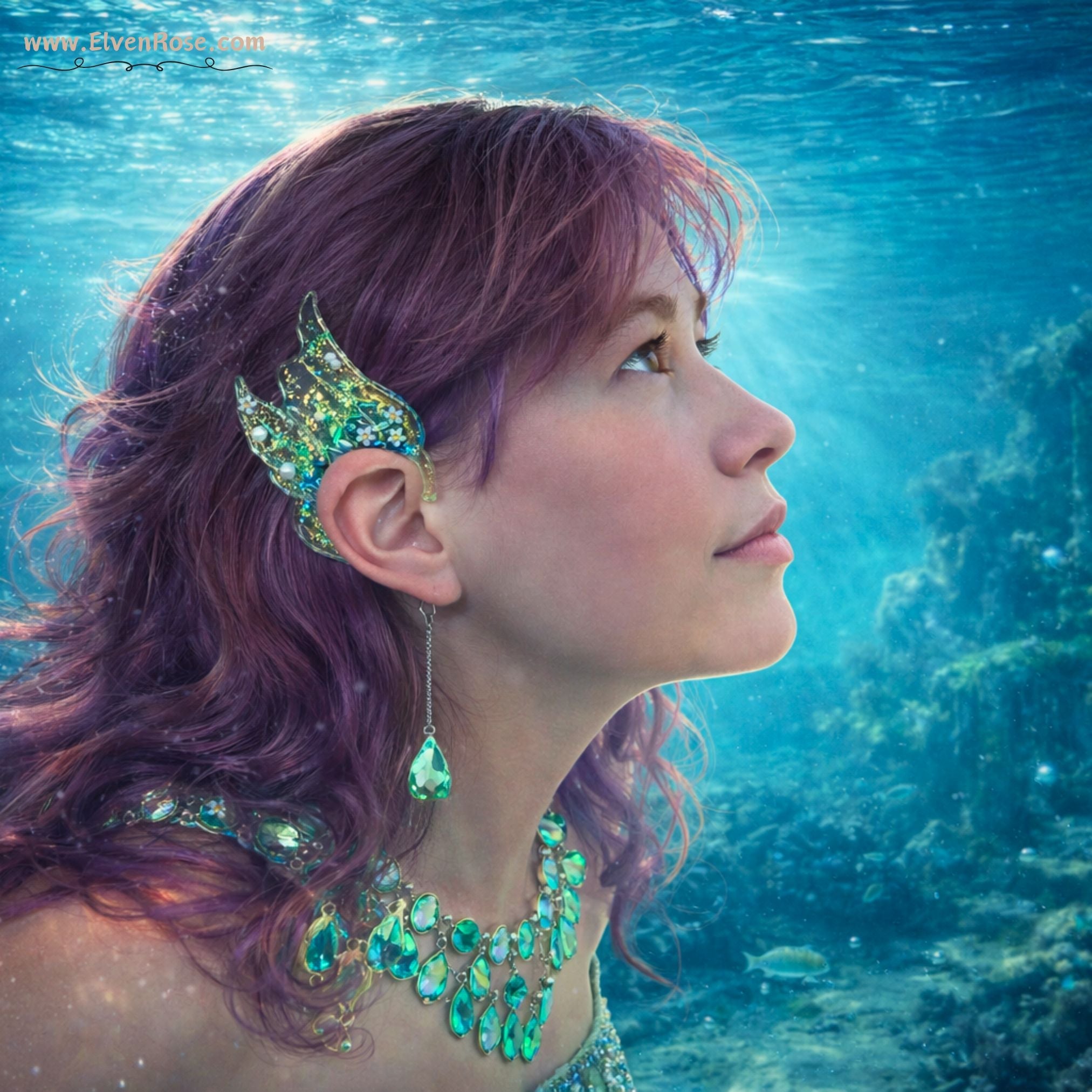 Ocean Whisper Fairy Ears - Mermaid Ear Jewelry – Elven Rose