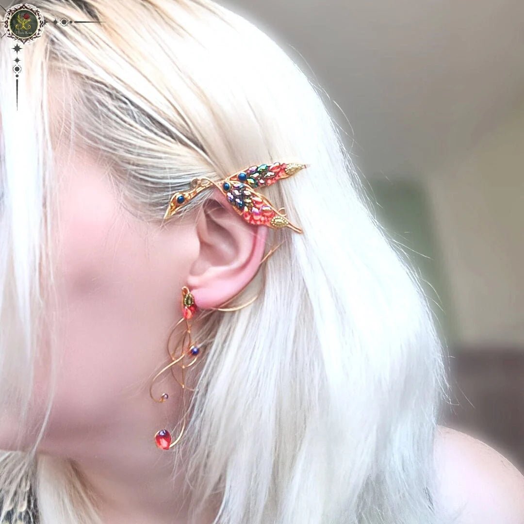 Phoenix Ear Wrap - Elven Rose