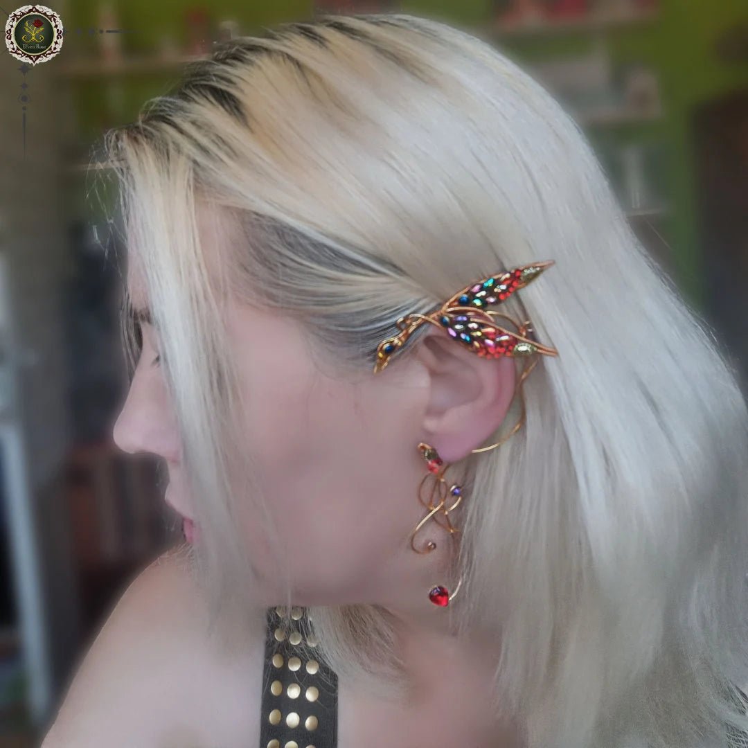 Phoenix Ear Wrap - Elven Rose