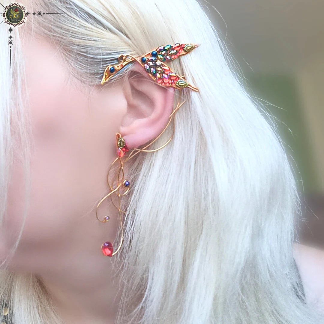 Phoenix Ear Wrap - Elven Rose