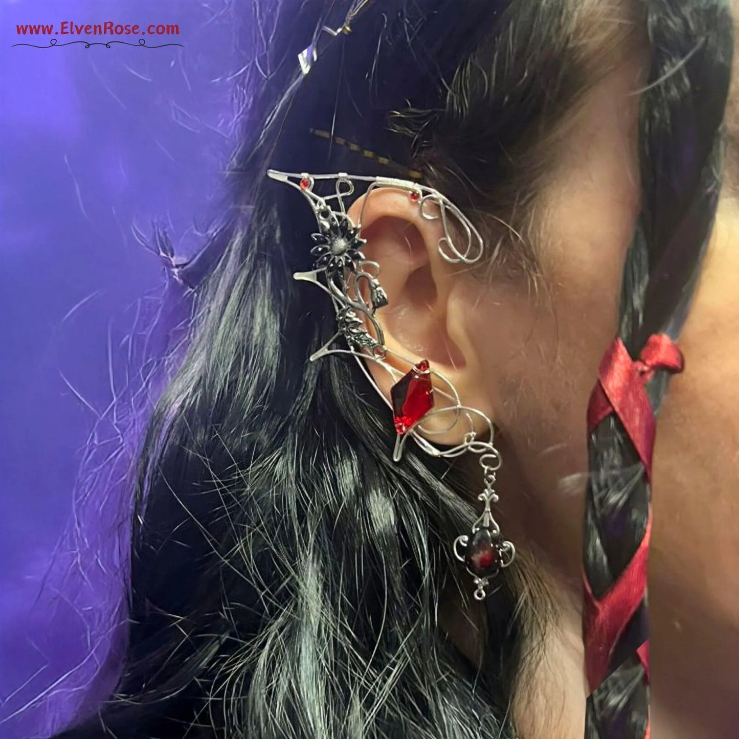 Shadowthorn Elf Ears - Elven Rose