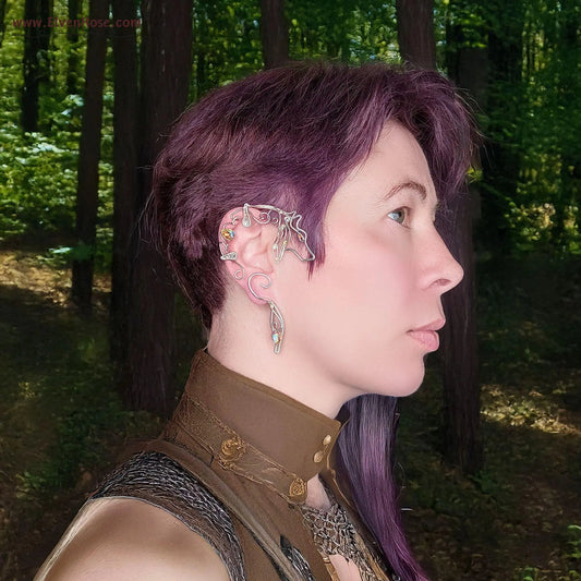 Starshine Wolf Ear Wrap - Elven Rose