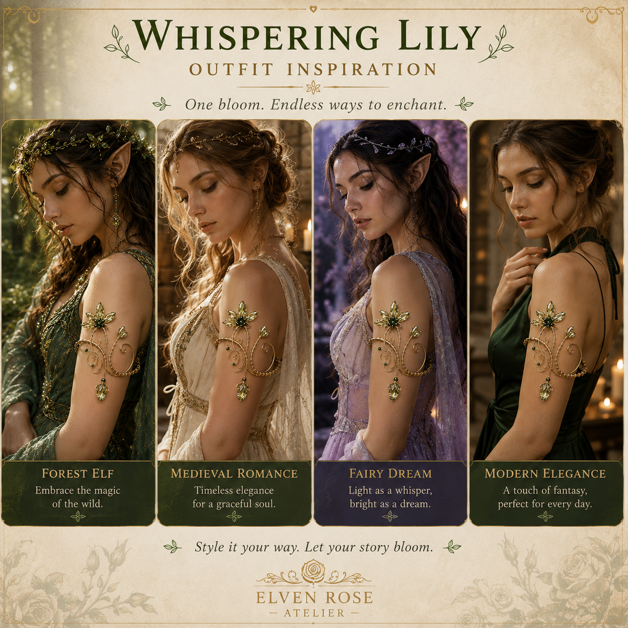 Brățară pentru Braț Whispering Lily