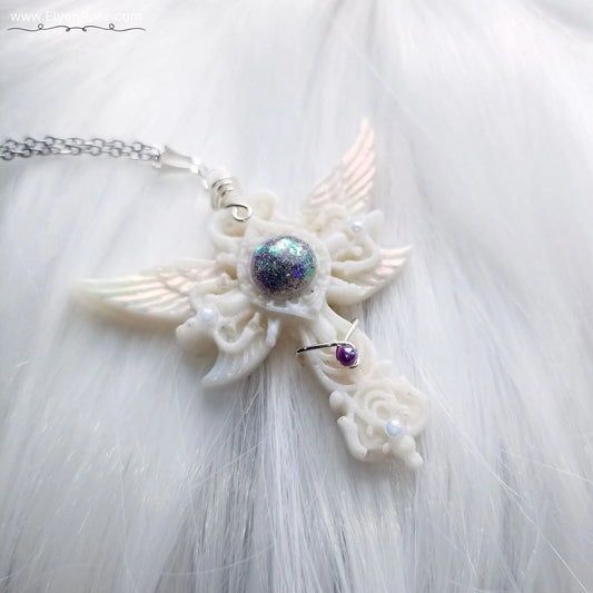 Winter Angel pendant - Elven Rose