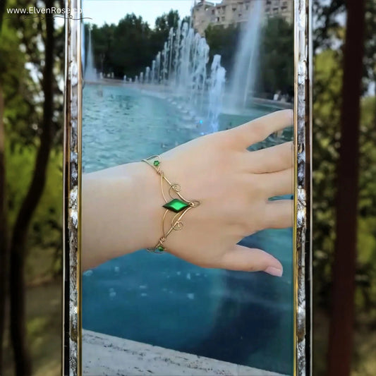 Woodland Cuff Bracelet - Elven Rose